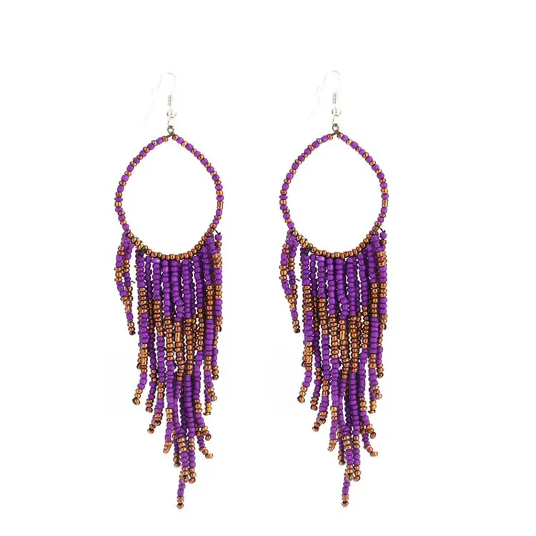 Diy Seed Bead Fringe Hoop Earrings Designs Chandelier Diy Seed Bead Fringe Hoop Earrings Designs Chandelier On