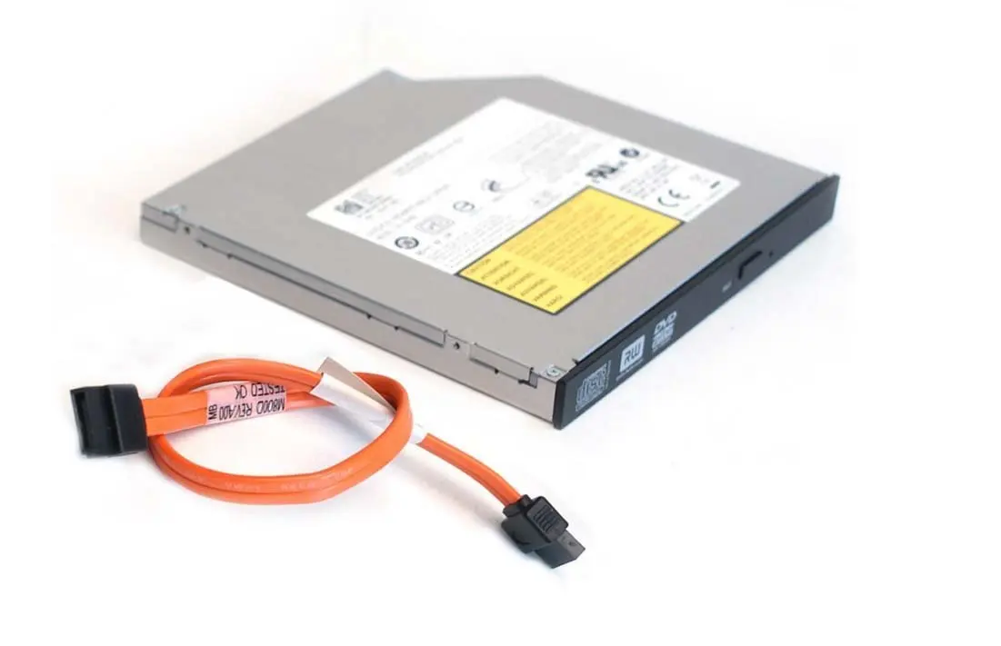 Genuine Dell DVD-ROM CD-ROM SATA Optiplex 760, 780, 960, 980, 380, 580, 790 SFF Small Form Factor Slimline Slim Internal Optical Drive and SATA Cable