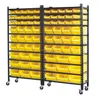 Cheap price light duty custom design plastic storage bin racks spare parts shelving