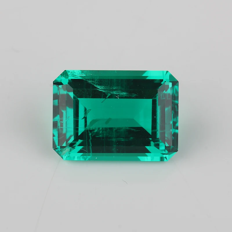 

9*7mm octagon emerald cut emerald green excellent quality synthetic Emerald