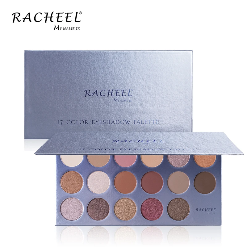 

RACHEEL Top Quality 17 Color Dream Aegean Professional Eye Shadow Palette Customized Logo Color Palette