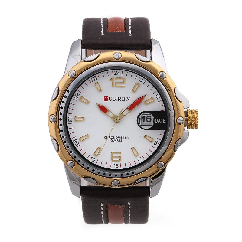 

CURREN 8104 Casual Calendar Male Watch Chronograph Analog Mens Watches Men Quartz Wristwatch, 3 colors to choose