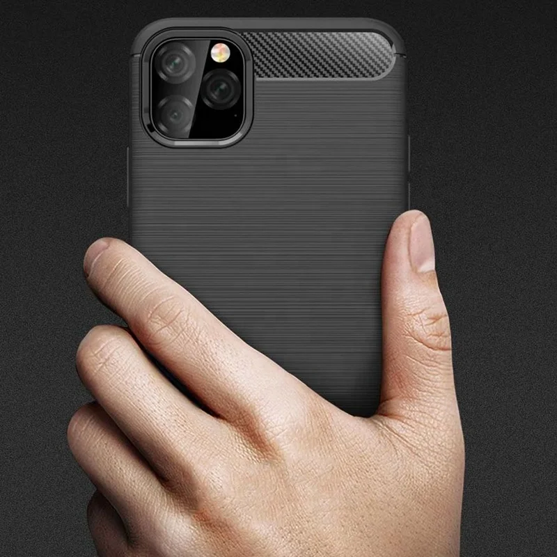 

2019 new arrivals 1.5mm luxury carbon fiber tpu case For iPhone 11 2019, Black;red;navy