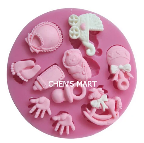 

Cake Mold Baby hand foot horse Silicone Mold Chocolate Fondant Cake Decorating Baking Tool Bakeware Pudding