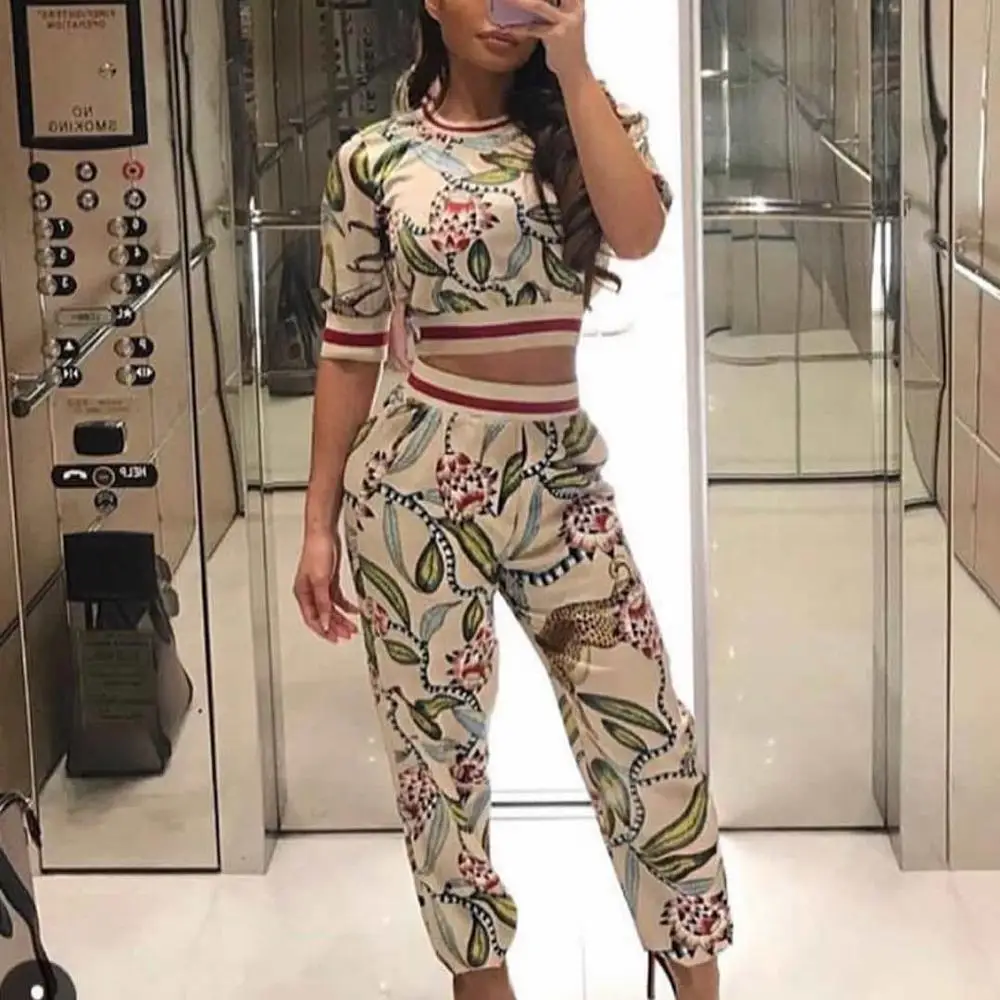 

Printed others two piece set women clothing