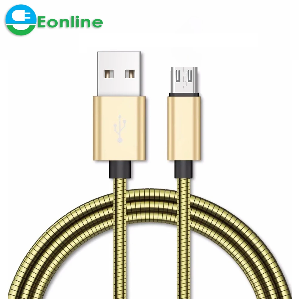 

1.1m Metal Micro USB Cable 5V 2A TPE Fast Charging Mobile Phone USB Charger Cable for Samsung/xiaomi/LG/for Huawei/Meizu cable, Rose gold;black;sliver;gold