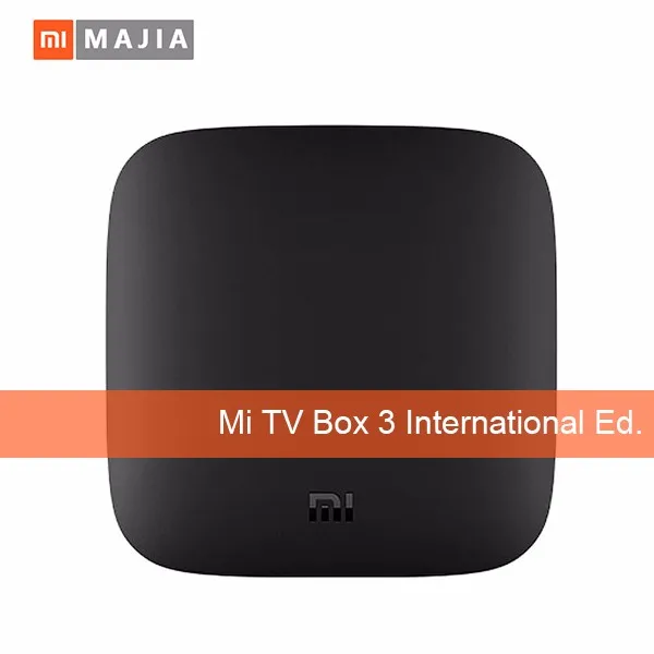 Global Version XiaoMi Mi TV Box 3 Wifi Bluetooth 64bit 2GB DDR3 Android 6.0 Smart 4K HD TvBox
