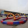 Commercial grade go karts inflatable race track for kids and adults outdoor zorb ball race track fun