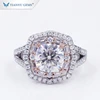 Tianyu Gems Group Inlay Luxury Style 14k/18k Gold Ring Fashion Custom Engagement Bands or Rings