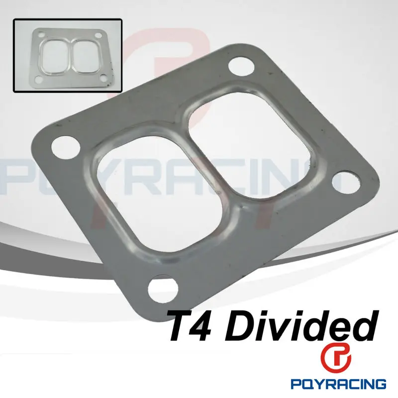 Pqy Racing T4 Turbo Turbine Inlet Divided Gasket Stainless Steel 304 Gasket For T04 Turbo Hq