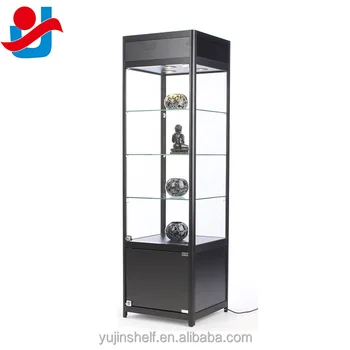 79 Tall Black Curio Collections Display Tower Showcase Lighted