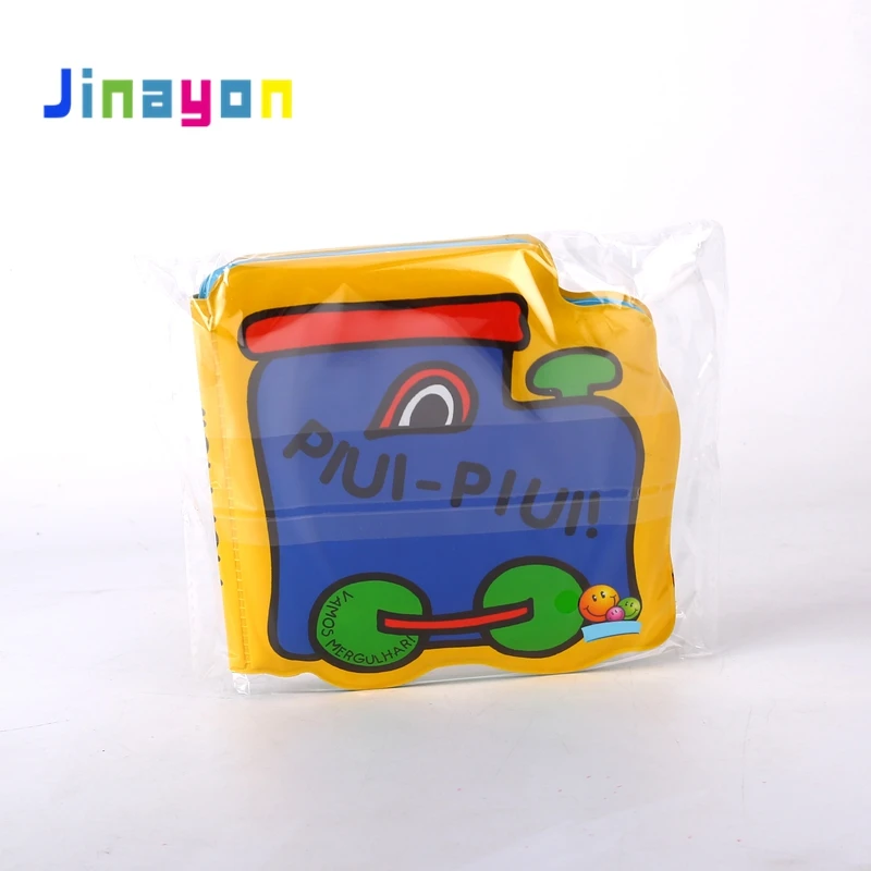 
Jinayon New Custom Children Bath Story Book for Kids Education Plastic Material Printing Book with Eva Waterproof 