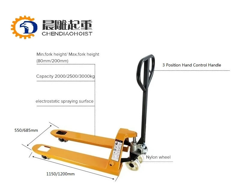 Portable Hydraulic Pump Hydraulic Crane 2 Ton Manual Forklift - Buy