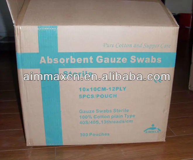 Hot sale cheap disposable PPE consumable 100% cotton absorbent gauze swab HOSPITAL gauze pads