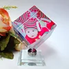 Crystal Baby Shower Favors Rotating Cube Photo Frame Gifts
