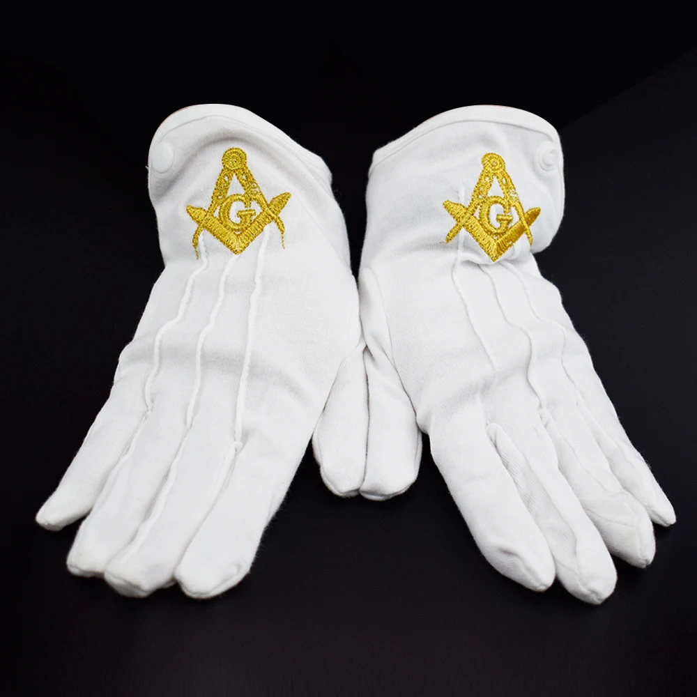 Hign Quality Masonic White Glove 100 Cotton Mason Gloves No Moq Buy