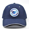 custom cap metal eye sandwich bill baseball hat with rubber patch