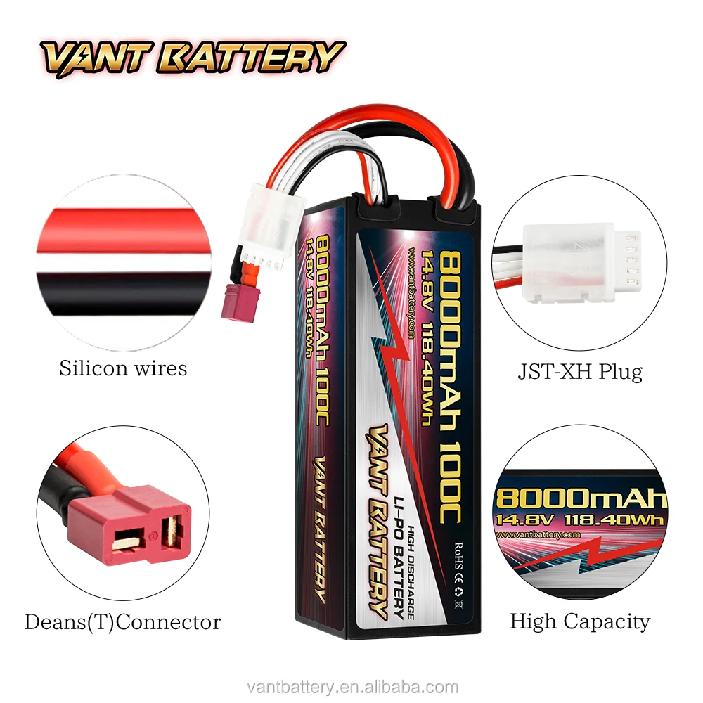 Vant Lipo Manufacturer Lowest Ir 8000mah 14.8v Rc Car Lipo Battery For ...