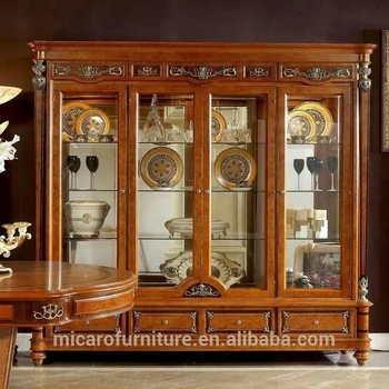 2017 Latest Italian Antique Classic Living Room Glass Display Wooden Showcase Design Buy Living Room Showcase Design Glass Display Showcase Wooden