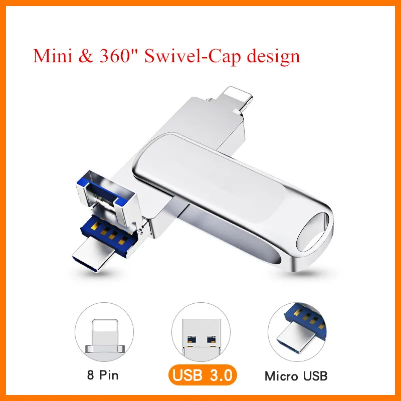 Muti 3 In 1 OTG Pendrive Usb Flash Drive Cartoon 32GB - ANKUX.COM
