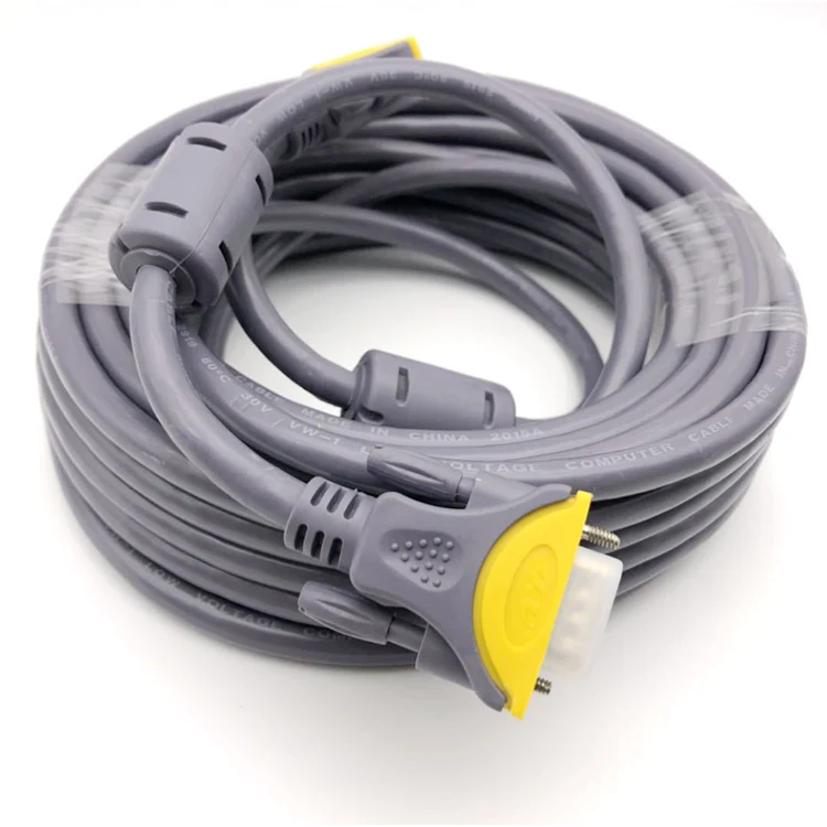 High Quality Dual Vga Connect Computer Cable10m Vga Cable 15pin To