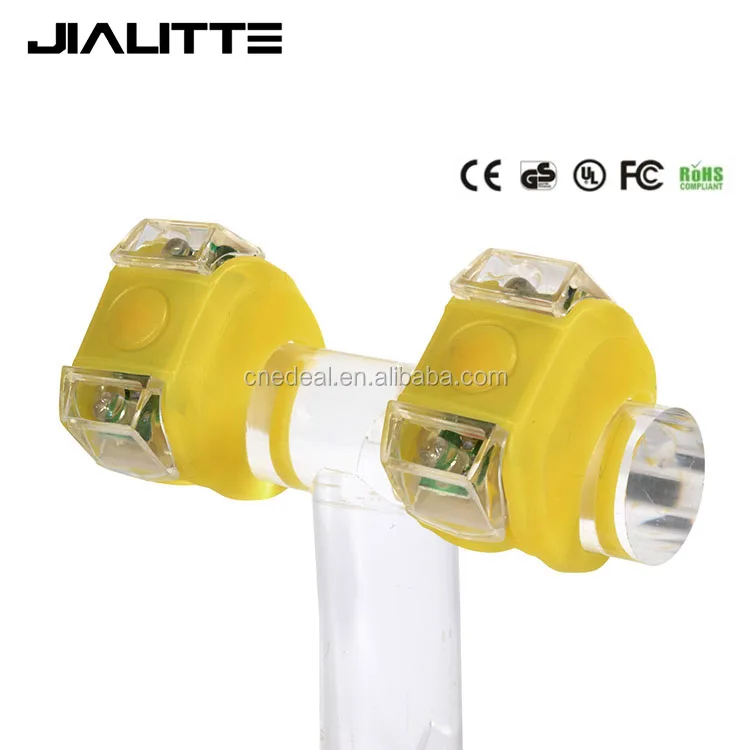 

Jialitte B044 2pcs/pack Bike Accessories Silicone Rubber Led Bicycle Light Strobe Warning Wheel Bike Spoke Light, Yellow