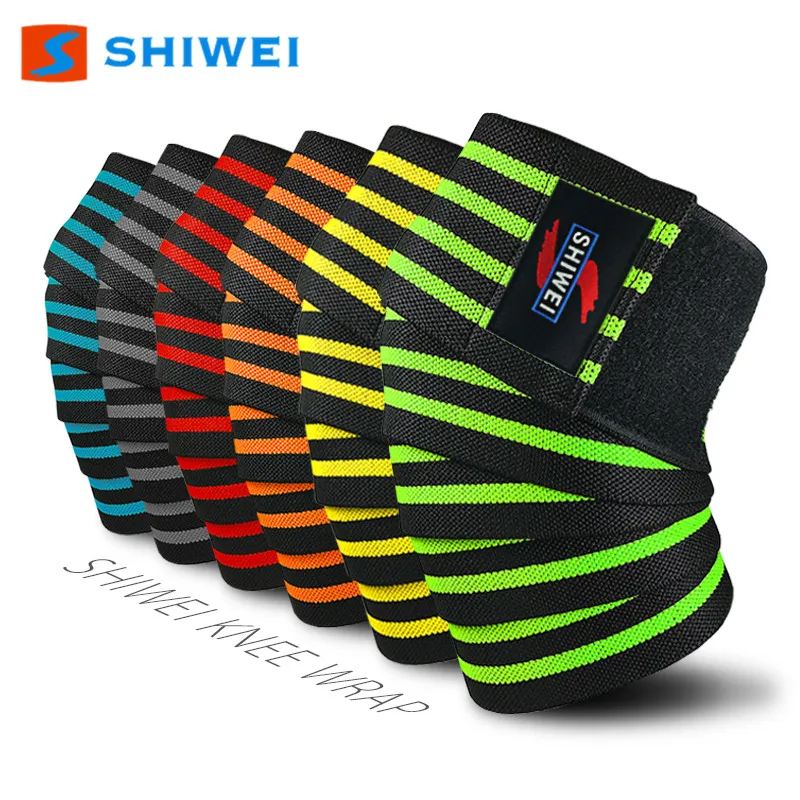 

SHIWEI-KS-1#Customized Logo Knee wraps knee straps brace, As picture