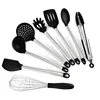 new product ideas 2018 china supplier kitchen accessories gadget stainless steel kitchen 8 pieces silicone utensils set