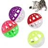 Safe and Lovely Plastic Pet Sound Toy Ring Ball inside Cat Dog Chew Toys