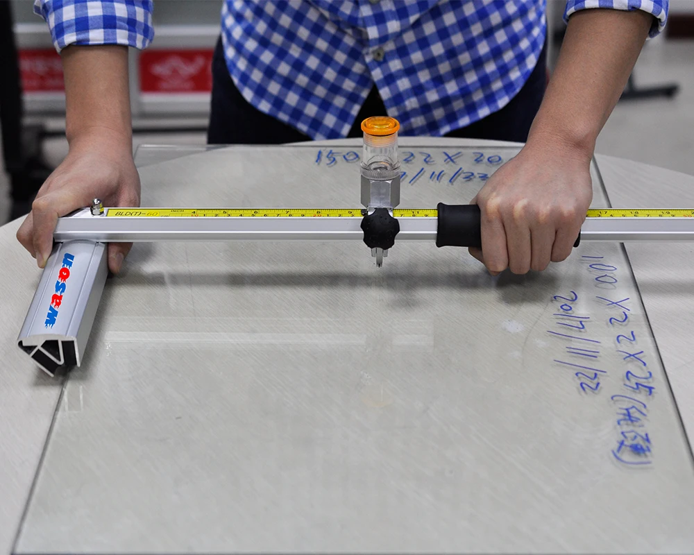 Stable Smooth Precise Aluminum Alloy T Shape Glass Cutter For Glass