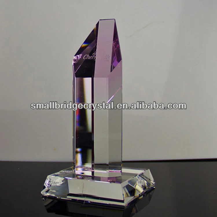 product customized blank engraved crystal trophy for company sales awards-21