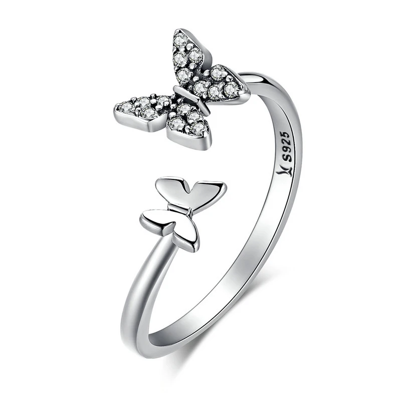 Molalen Jewelry 925 silver Butterfly Sterling Latest Design Silver Ring