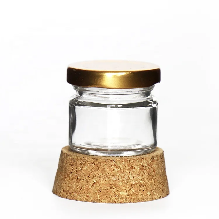 

Empty 30 G Small Honey Jar with Sealing Labels and custom printing, Clear