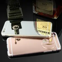 Phone cases Luxury Electroplating mirror Soft Clear TPU Case Cover For iPhone 6 6s 6 plus 5 5s cell phone case accessories