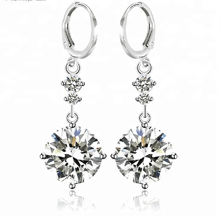 

2021 Pendant Earring Plated White Gold Jewelry Fashion Wooden Earrings, White, pink,black, red