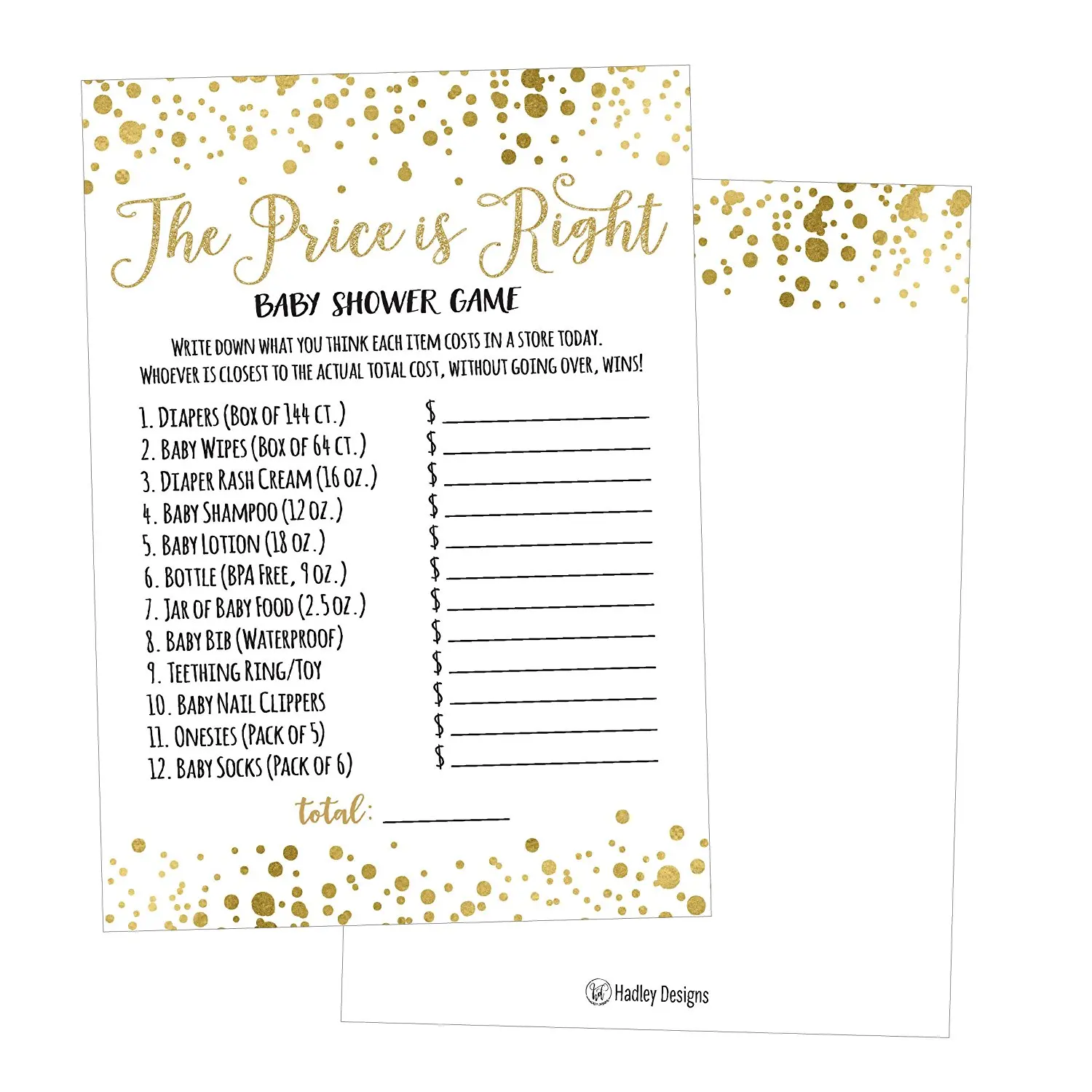 25 Rustic Guess If The Price Is Right Baby Shower Game Ideas For