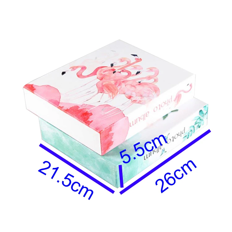 25*21cm 50 Sheets Double Sided Pages Self Adhesive Flamingo Photo Album