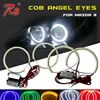 LED Angel Eyes High Quality DC 12V 101mm 112mm Multiple Colors COB LED Angel Eyes For Mazda 3