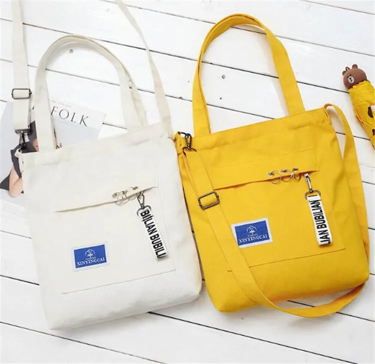 

Handbags for Women Shoulder Bag Multi-functional Purses for Women High Quality Canvas Fabric Discount Handbags Shopping Bag, Black, yellow, pink, white