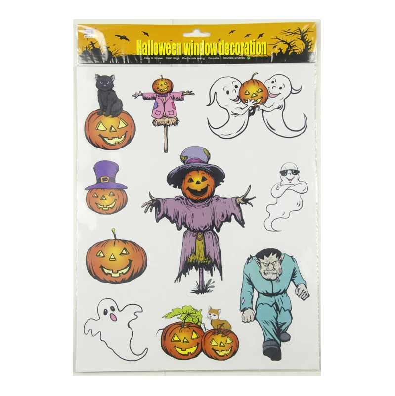 Holiday Decor Removable Halloween Window Cling Stickers - Buy Window ...