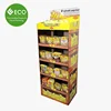 Supermarket Promotion Floor Potato Chips/Tortilla Chips Cardboard Display Rack
