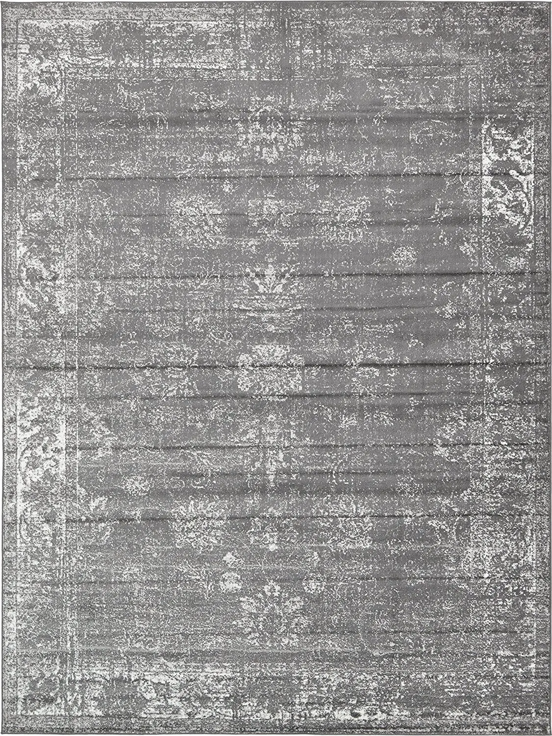 Unique Loom Sofia Area Rug, 9'0" x 12'0", Dark Gray. 