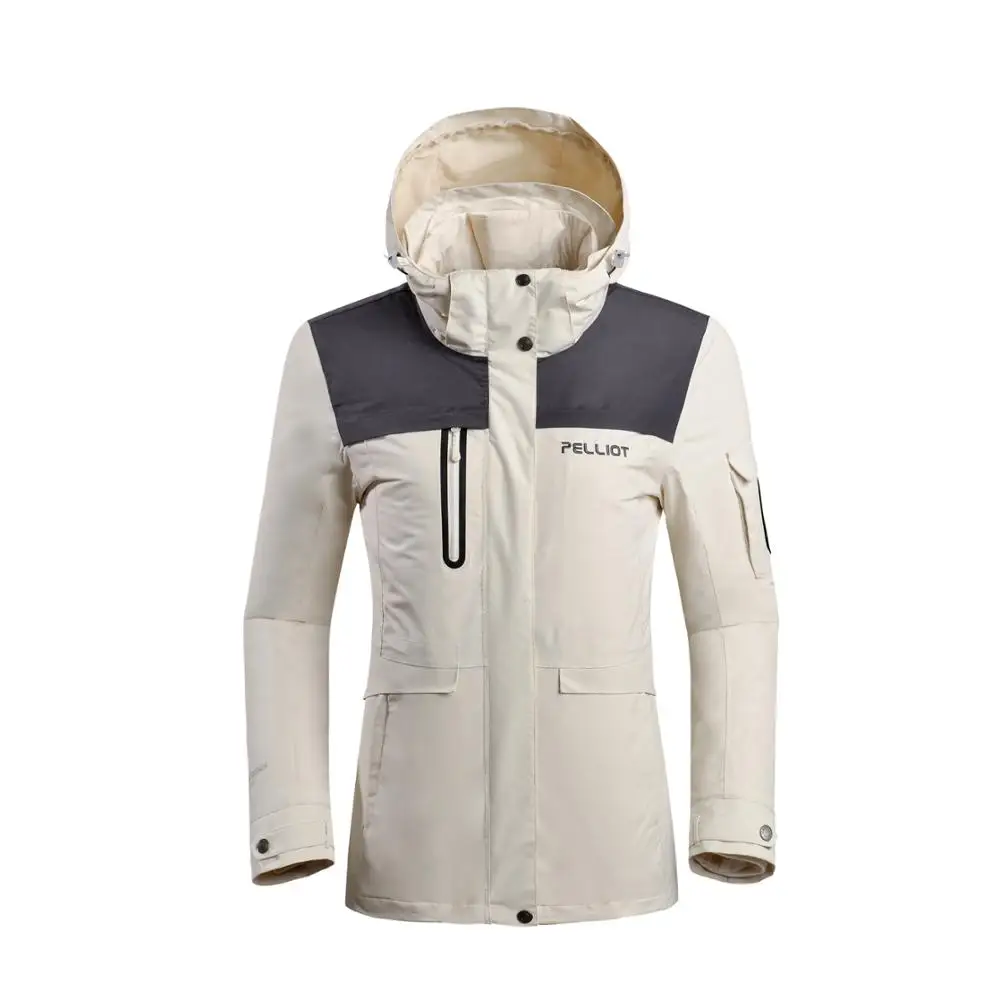 
Outdoor Clothing Light Down Jacket Lining 3 in 1 navy Women waterproof hooded Coat  (60809419490)