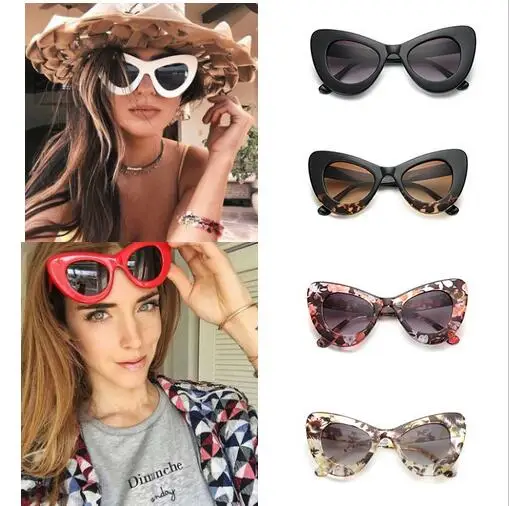 

Vintage Goggles Cat Eye PC Frame Women Designer Fashion Sunglasses, 8 colors