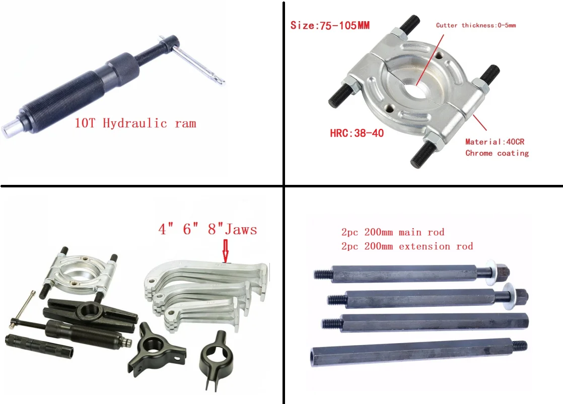 Dnt Multifunction Hydraulic Gear Puller And Bearing Puller 10 Ton