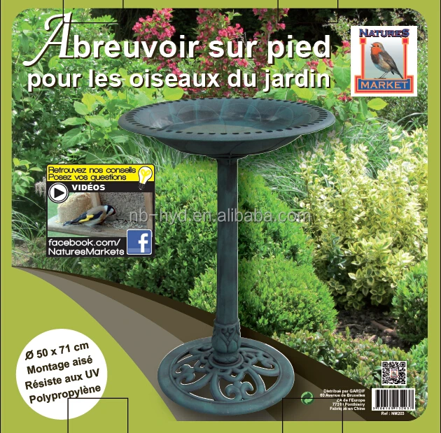 Plastic Bird Bath Pedestal Standing Bird Feeder Buy Plastic