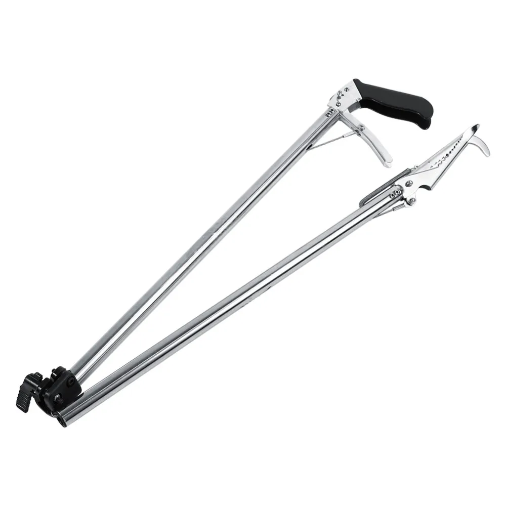 

Free Shipping 120CM Foldable Reptile Snake Tongs Stick Grabber Foldable Catcher Wide Jaw Tool Heavy Duty Pest Control Products