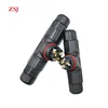 Screw fixed L25 T waterproof circular connector solor panel led cable male female connector electrical connectors for cars