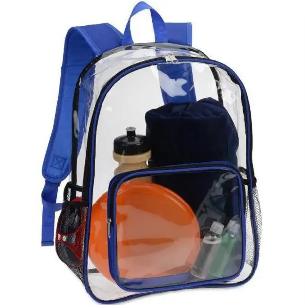 

Clear Iridescent PVC Backpack Shoulder Bag, As shown in the picture