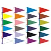 Wholesale Ready To Ship 30 Different Color DIY Custom Sublimation Triangle Flag Blank Felt Pennants